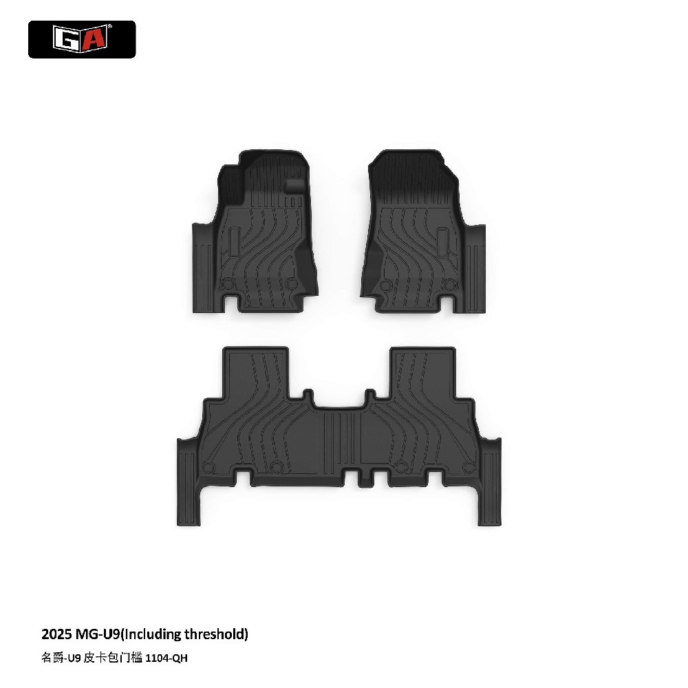Wear-resistant Car Floor Mats for MG U9 2025 Pickup Custom Fit Waterproof TPE Floor Mats