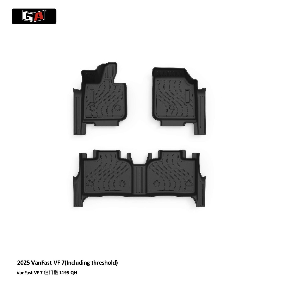 Factory Price TPE Car Floor Mats for VanFast VF7 2025 All-Weather Odorless Eco-friendly Custom Fit