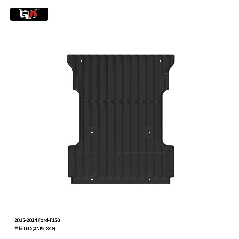 For Ford F150 Long Bed 2015-2025 TPE Cargo Liner Rear Trunk Mat Custom Fit All-weather Waterproof