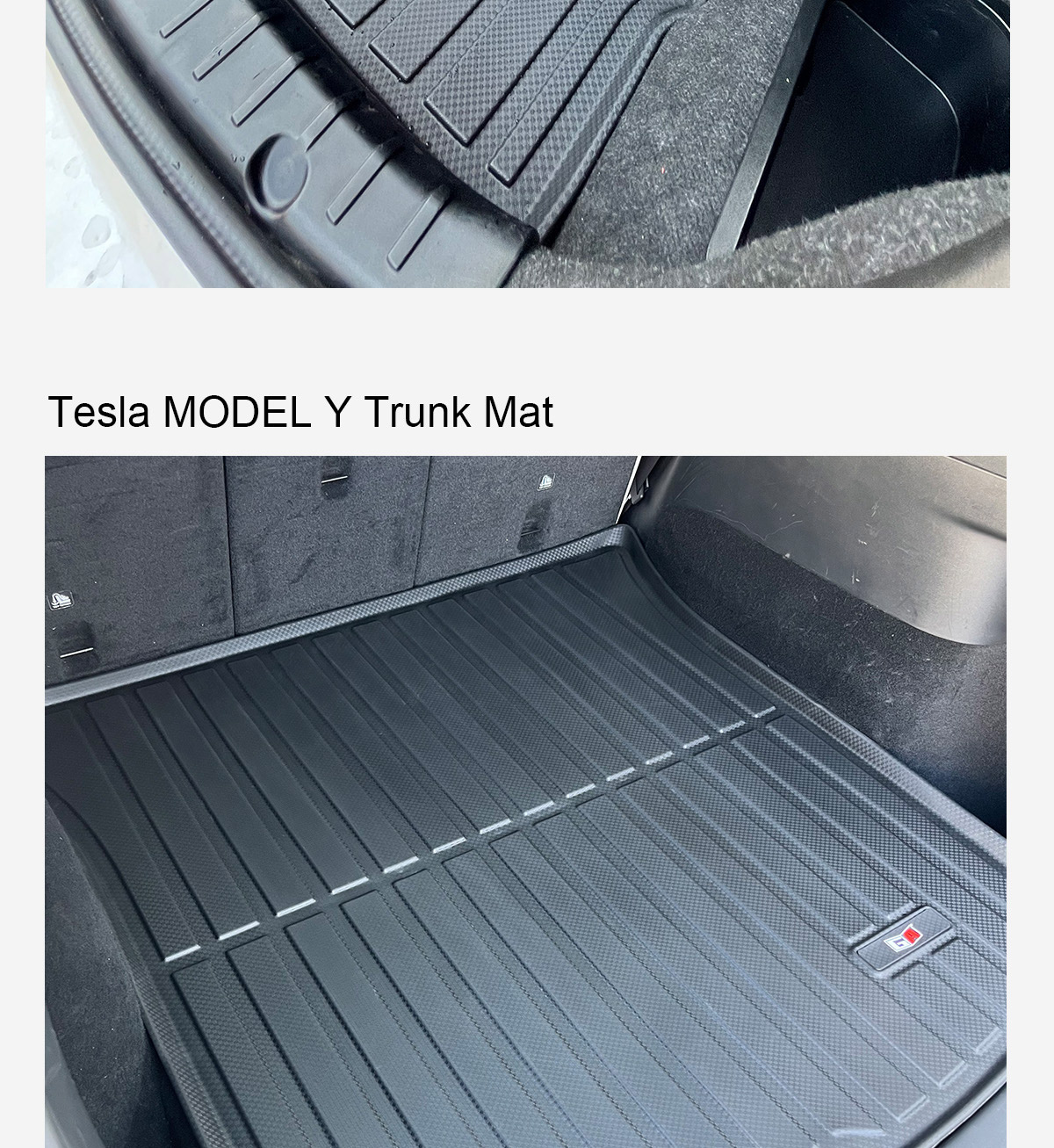 GA Custom Fit 3D TPE Trunk Liner TPE Backrest+Car Trunk Mat for Volkswagen-Tiguan L 2019-2024