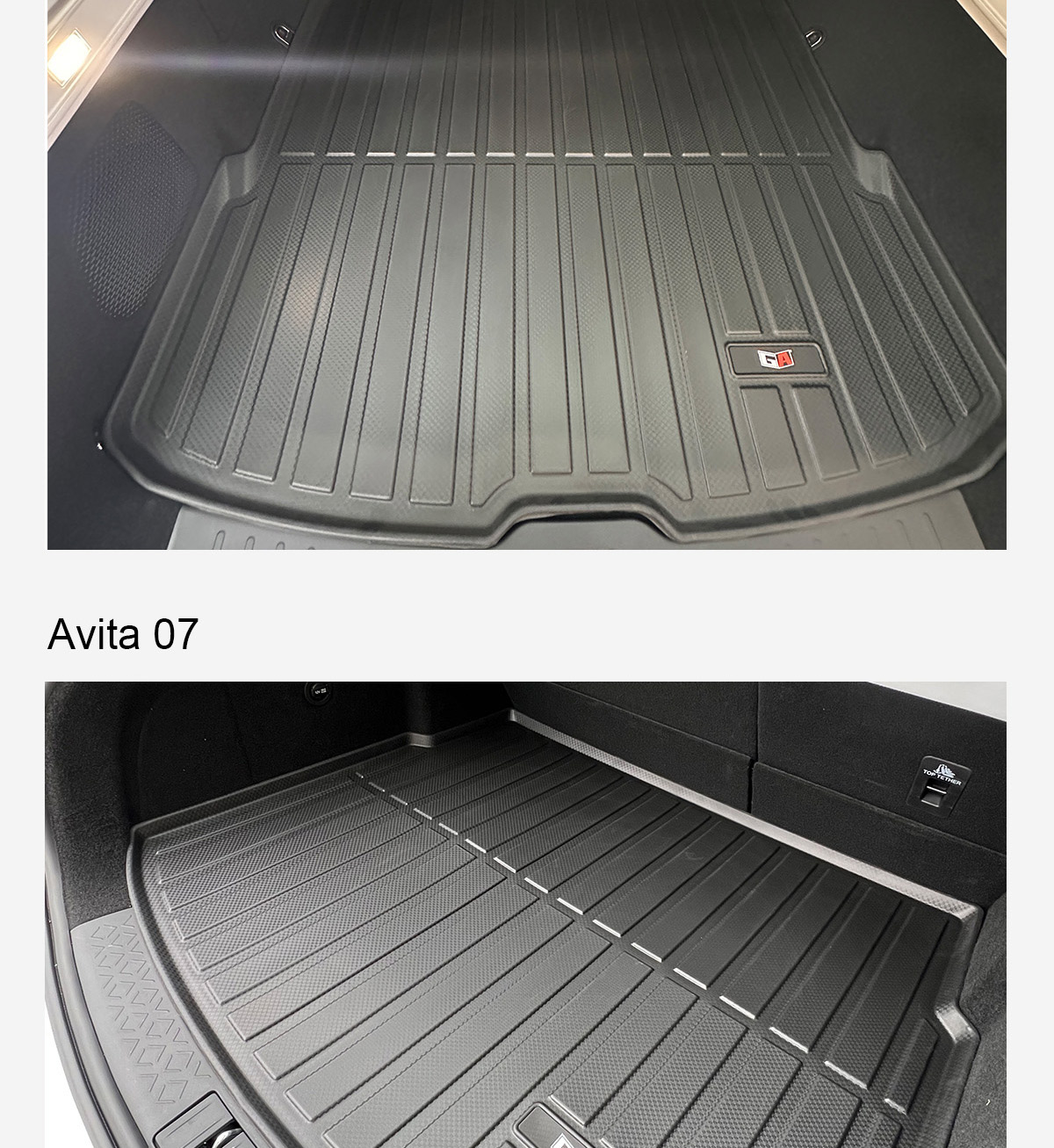 GA Custom Fit 3D TPE Trunk Liner TPE Backrest+Car Trunk Mat for Volkswagen-Tiguan L 2019-2024