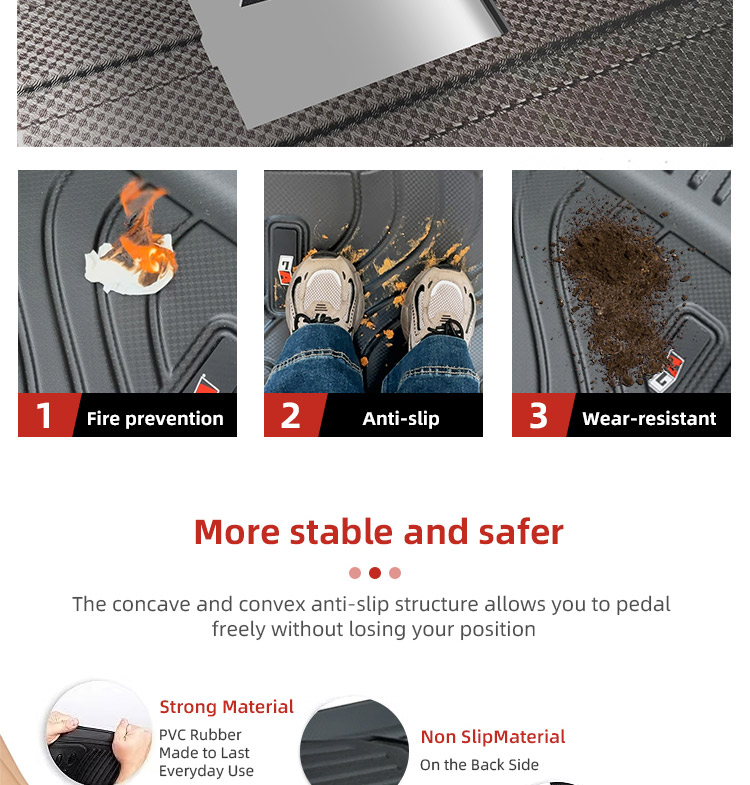 GA Premium TPE Car Floor Mats Odorless Car Mats Carpet Mat for BYD