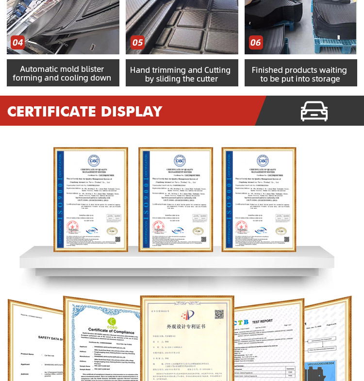 GA Premium TPE Car Floor Mats Odorless Car Mats Carpet Mat for BYD